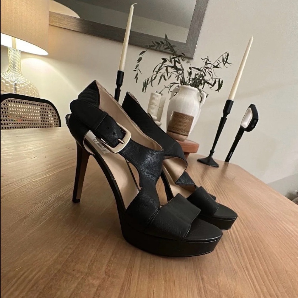 Nine West Black Platform Heels
